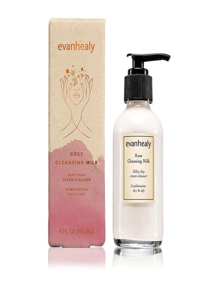 evanhealy Rose Cleansing Milk | Natural Distilled Plant Hydrosols & Essential Oils | Gentle Facial Cleanser for All Skin Types - Image 2